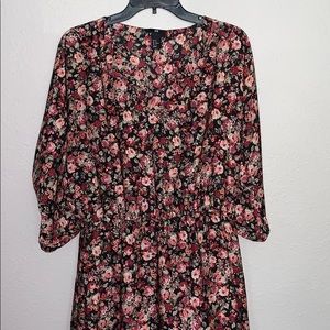 Rose Printed H&M Dress
